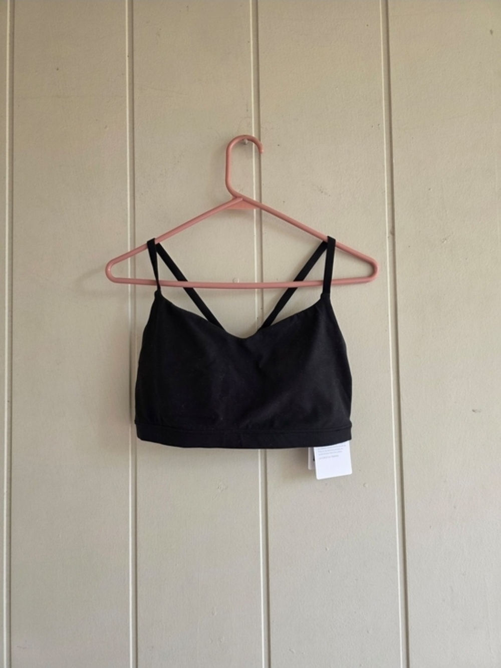 Athleta Elation Bra D-DD+ Black New With Tags Large Sports Bra Yoga Gym Running
